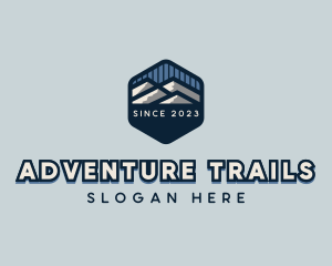 Outdoor Mountain Hiking logo design