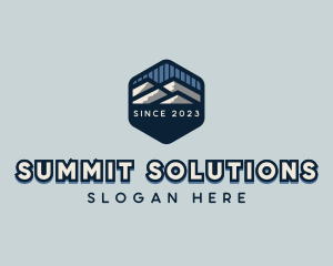 Outdoor Mountain Hiking logo design