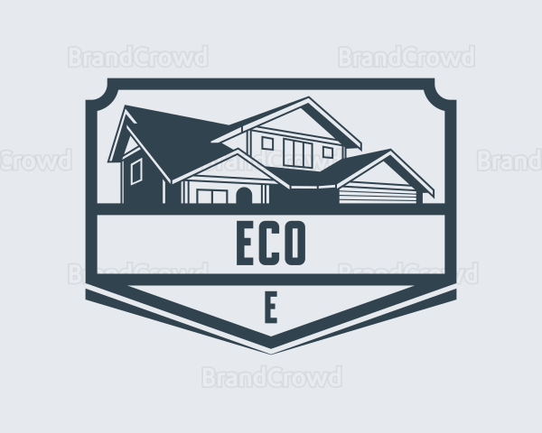 House Roofing Real Estate Logo