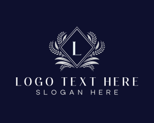 Luxe - Ornamental Luxury Diamond Crest logo design