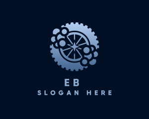 Gear Wheel Cleaning logo design