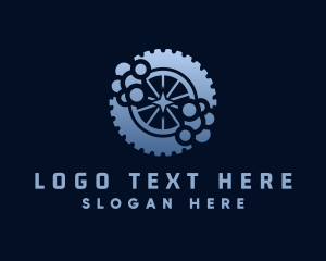 Wheel - Gear Wheel Cleaning logo design