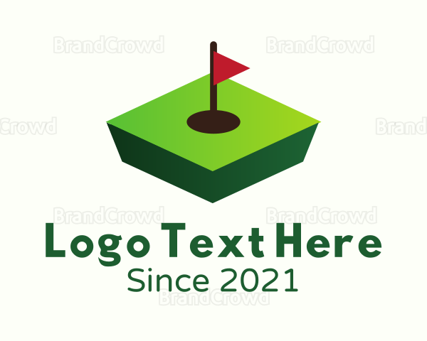 3D Golf Course Logo