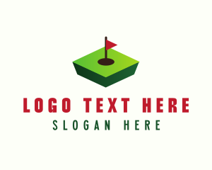 Business - 3D Golf Course logo design