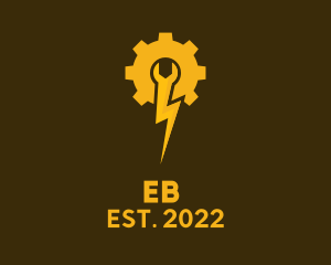 Machinery - Electric Gear Mechanic logo design