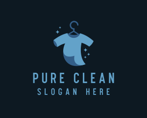 Hanger Cleaning Laundry logo design