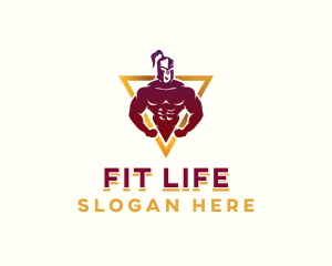 Gym Fitness Gladiator logo design