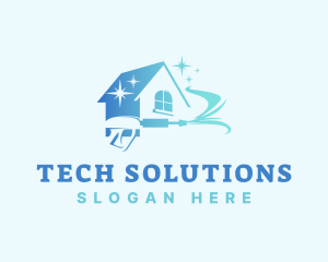 Hygiene - Pressure Washer Housekeeping logo design