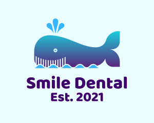 Killer Whale - Happy Whale Sea logo design
