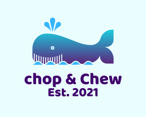 Whale - Happy Whale Sea logo design