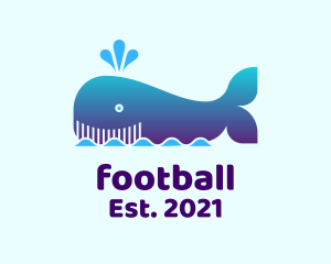 Amusement Park - Happy Whale Sea logo design