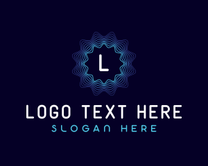Abstract - Abstract Audio Waves logo design