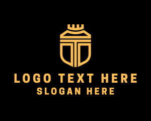 Letter T - Royal Security Shield logo design