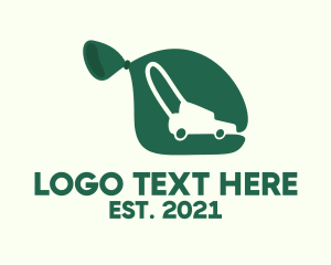 Trash - Garbage Bag Lawnmower logo design