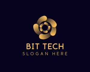 Tech Software Spiral logo design