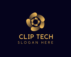 Tech Software Spiral logo design