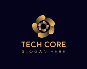 Tech Software Spiral logo design