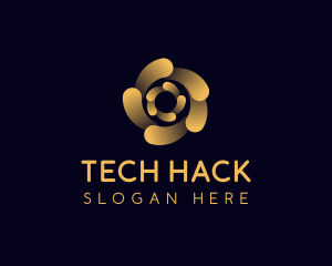 Tech Software Spiral logo design