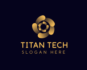 Tech Software Spiral logo design