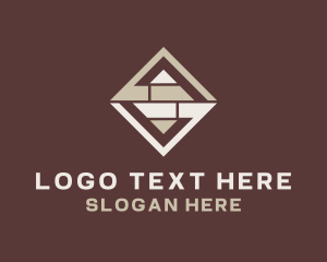 House - Modern House Flooring Tile logo design