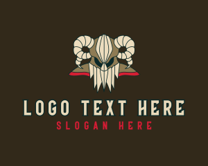 Viking - Viking Warrior Horn logo design