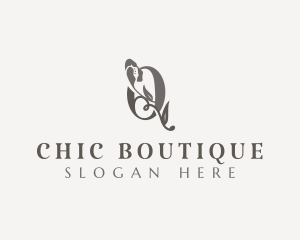 Chic - Chic Elegant Floral Letter Q logo design