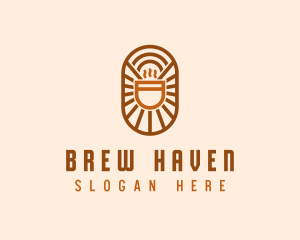 Brew - Hot Brewed Coffee logo design