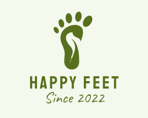 Foot - Green Foot Acupuncture logo design