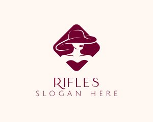 Woman Fashion Hat Logo