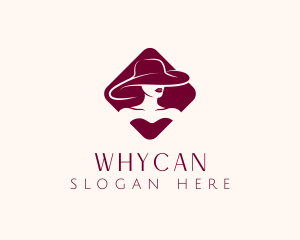 Maiden - Woman Fashion Hat logo design