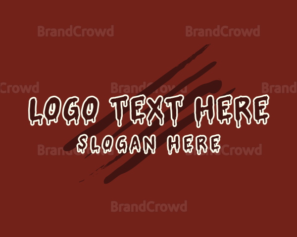 Blood Gore Thriller Logo