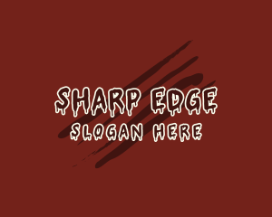 Stab - Blood Gore Thriller logo design