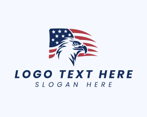 America - American Patriot Eagle logo design