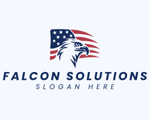 American Patriot Eagle logo design