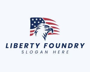 American Patriot Eagle logo design