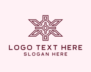 Ethnic - Ancient Symbol Asterisk logo design
