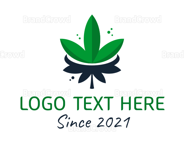 Marijuana Leaf Plant Logo