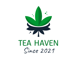 Marijuana Leaf Plant  logo design