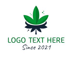 Weed Culture - Marijuana Leaf Plant logo design