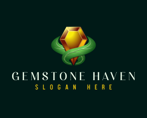 Natural Crystal Gem logo design