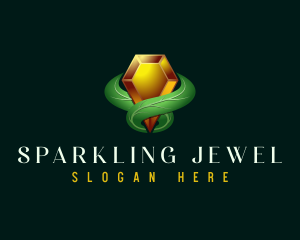 Gem - Natural Crystal Gem logo design