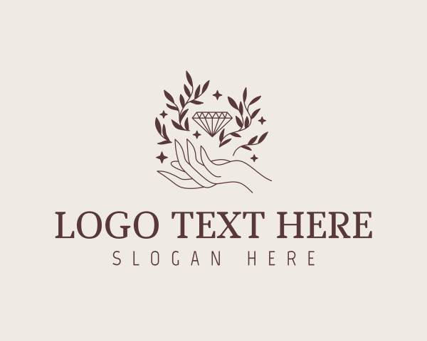 Hand - Luxury Diamond Gift logo design