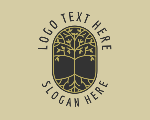 Vineyard - Tree Forest Arborist logo design