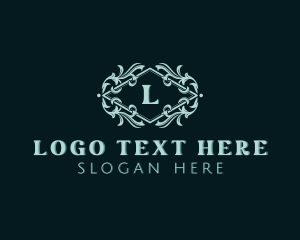 Salon - Ornament Floral Decoration logo design