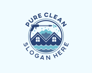 Cleaning Pressure Washer logo design