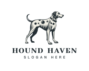 Vintage Dog Hound logo design