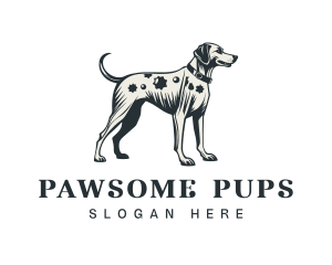 Vintage Dog Hound logo design