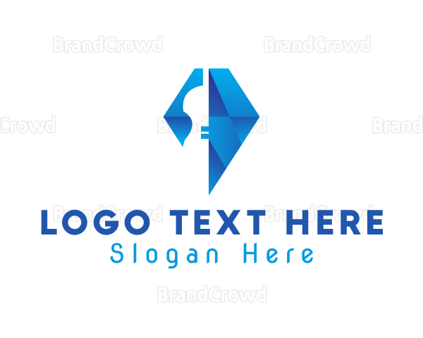 Elegant Violin Diamond Logo