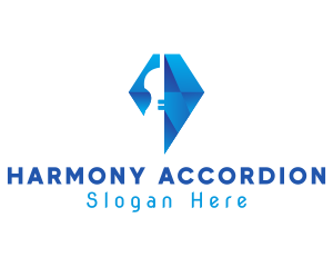 Elegant Violin Diamond logo design