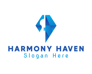 Harmony - Elegant Violin Diamond logo design